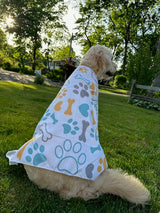 "Pawsitively Dry, Pawsitively Happy" Pet Towel